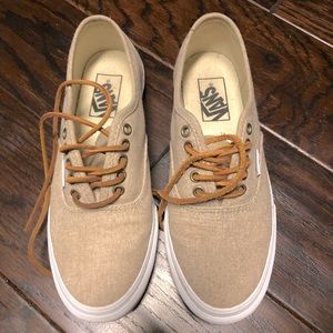 Vans tan size 7 sneakers